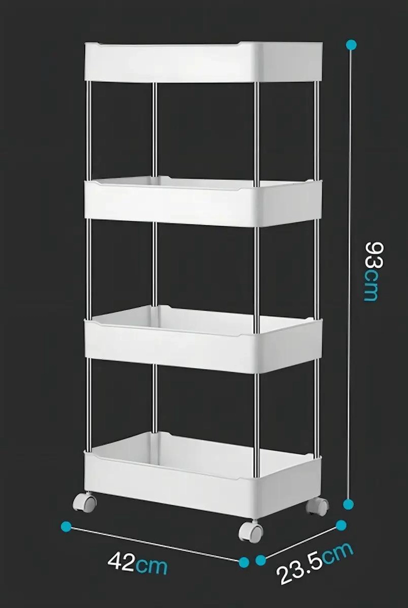ESTANTE ORGANIZADOR MULTIUSO DE 4 NIVELES PARA BAÑO Y COCINA - 7