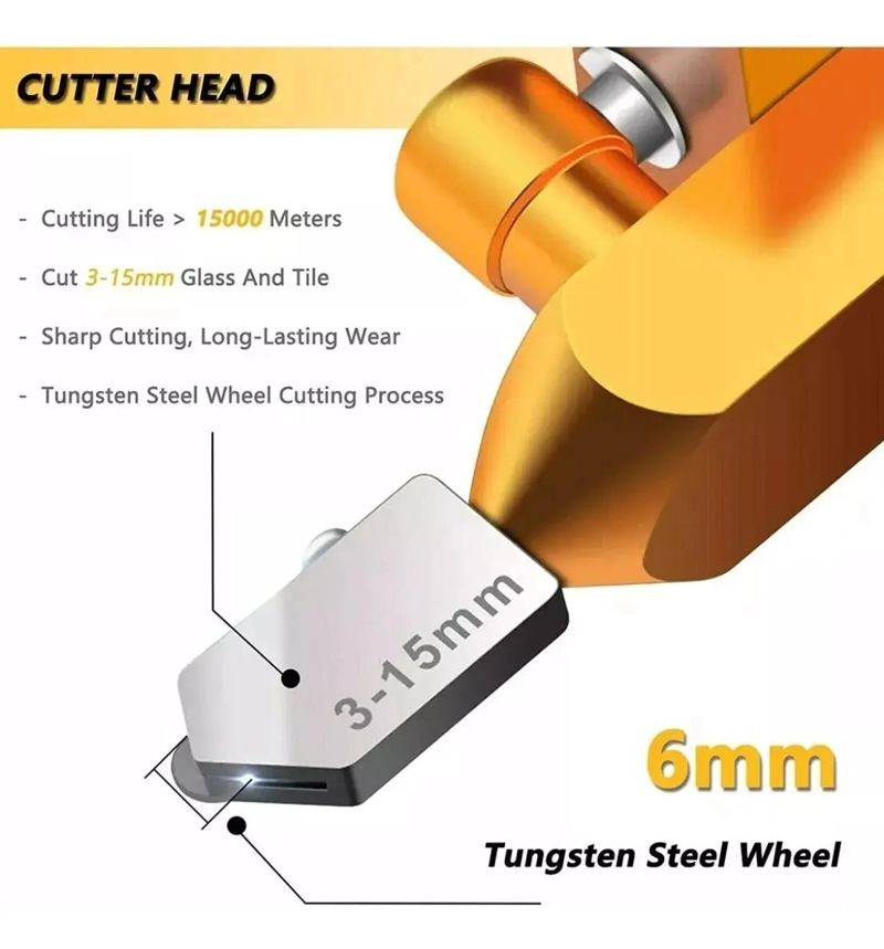 CORTADOR MANUAL MULTIFUNCIONAL PARA CERAMICA Y VIDRIO - 7
