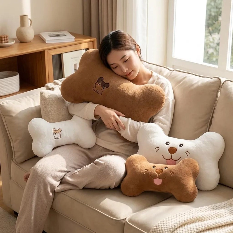 PELUCHE HUESO SUAVE PARA NIÑOS 45CM IDEAL PARA JUGAR - 5