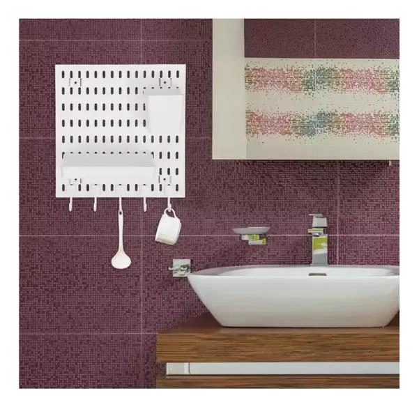 ORGANIZADOR MULTIFUNCIONAL DE PARED PARA BAÑO Y COCINA - 5