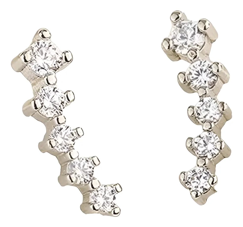 AROS ELEGANTES DE ACERO LAMINADO BAÑADOS EN PLATA 925 - 1