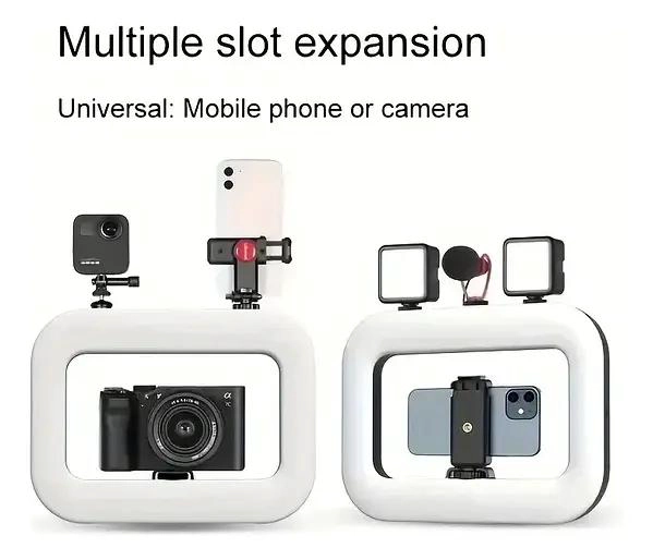 ARO DE LUZ LED PORTATIL RECARGABLE PARA FOTOGRAFIA Y VIDEO - 2