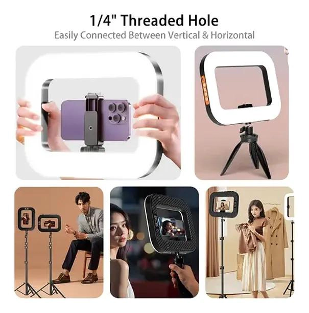 ARO DE LUZ LED PORTATIL RECARGABLE PARA FOTOGRAFIA Y VIDEO - 4