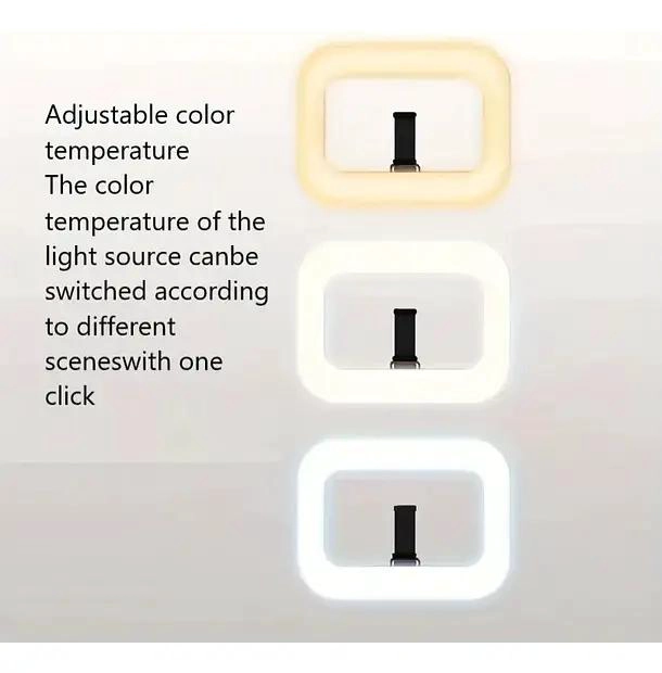 ARO DE LUZ LED PORTATIL RECARGABLE PARA FOTOGRAFIA Y VIDEO - 6