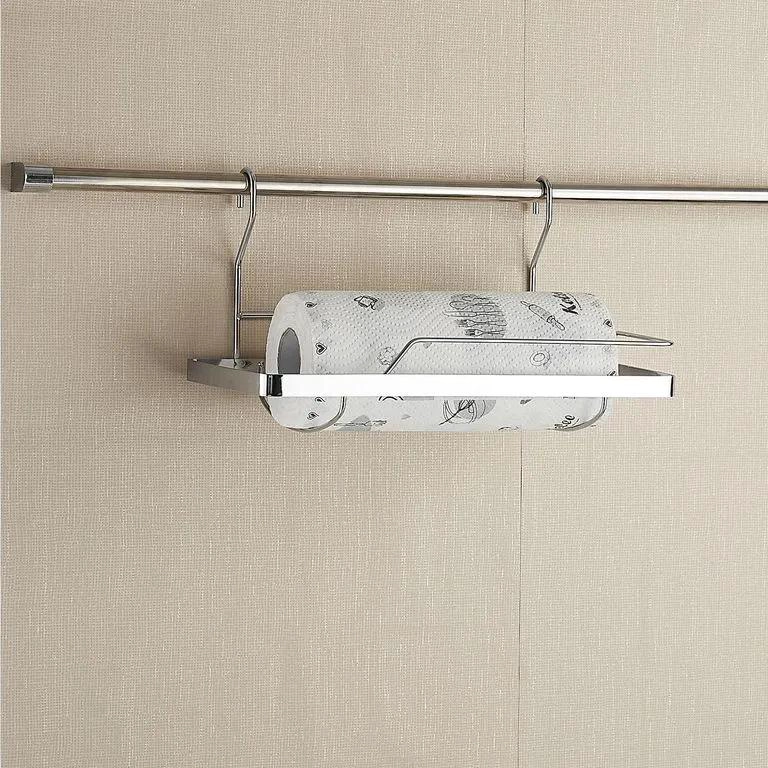 PORTAROLLO DE ACERO INOXIDABLE PARA BAÑO Y COCINA - 3