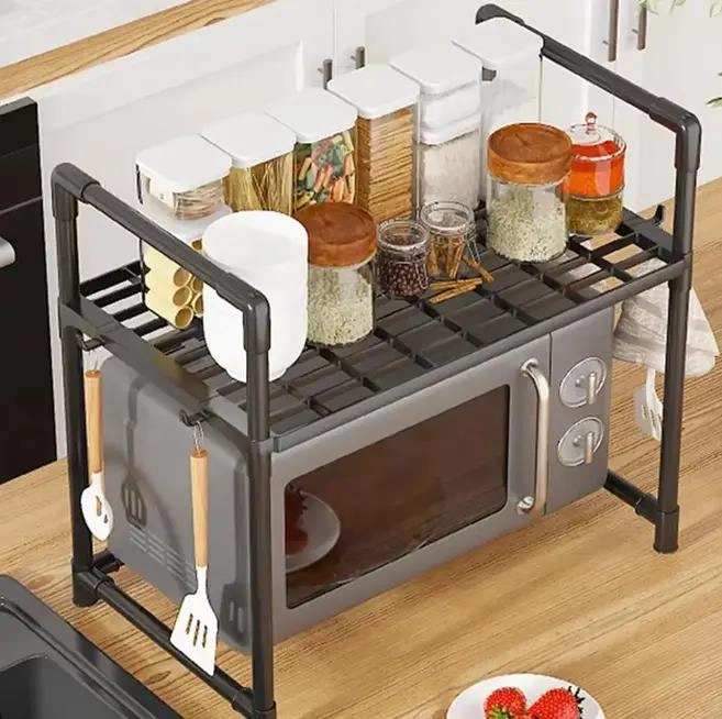 ESTANTE ORGANIZADOR MULTIFUNCIONAL PARA COCINA Y MICROONDAS - 2