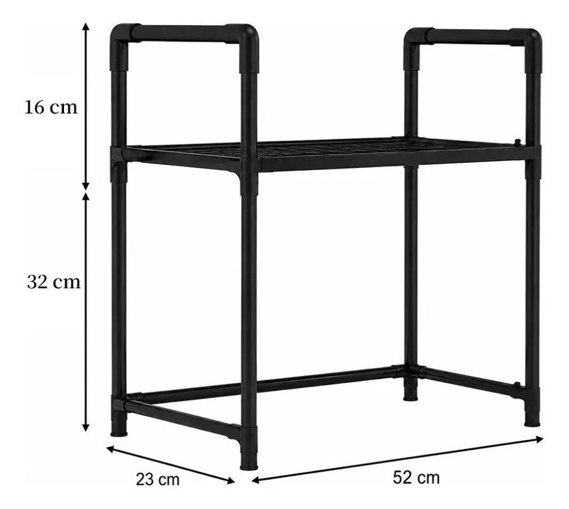 ESTANTE ORGANIZADOR MULTIFUNCIONAL PARA COCINA Y MICROONDAS - 6