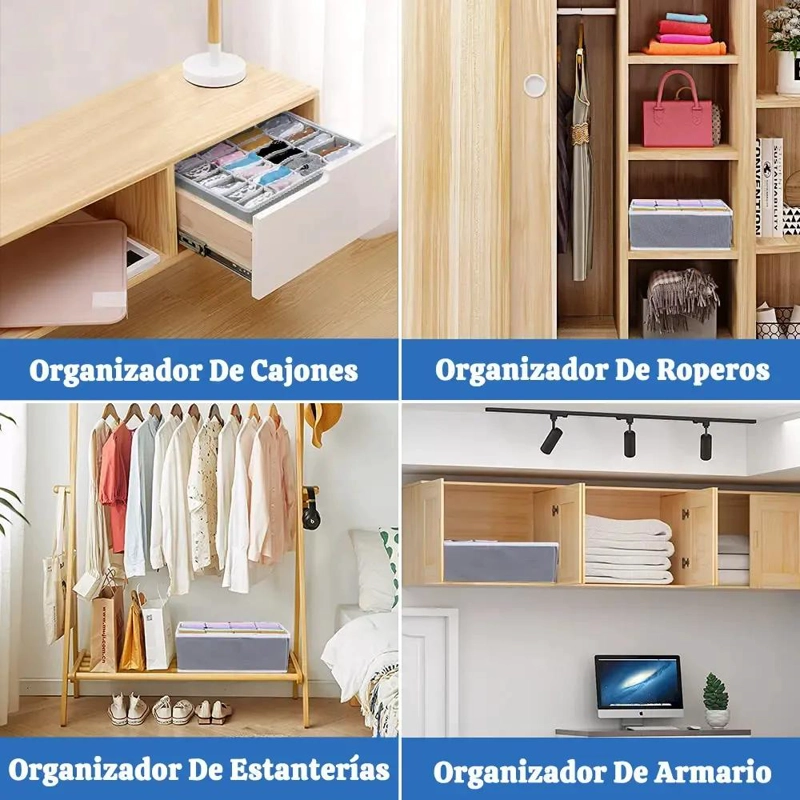 ORGANIZADOR DE CALCETINES CON 24 COMPARTIMENTOS PARA CLOSET - 7