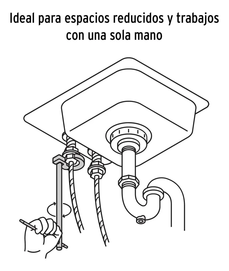 LLAVE PLOMERO DE ACERO CROMADO 30,48 CM - 4