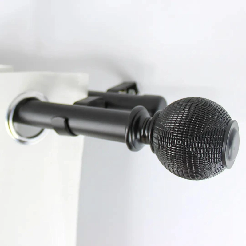 BARRA METALICA EXTENSIBLE PARA CORTINAS AJUSTABLE DE 160 A 300 CM - 4