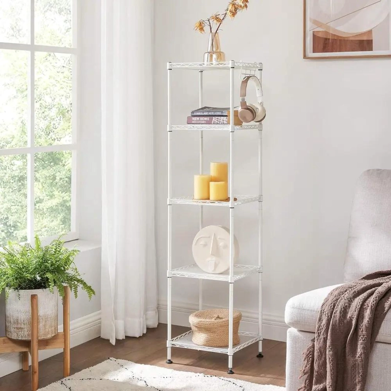 ESTANTERIA ORGANIZADOR AJUSTABLE DE 5 NIVELES EN COLOR BLANCO - 2