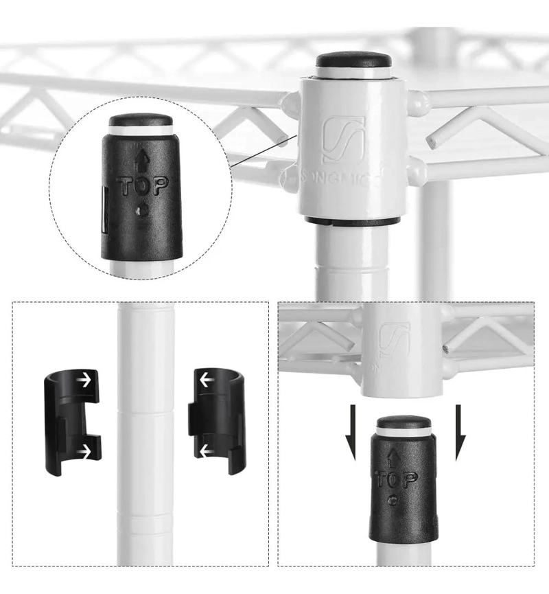 ESTANTERIA ORGANIZADOR AJUSTABLE DE 5 NIVELES EN COLOR BLANCO - 6