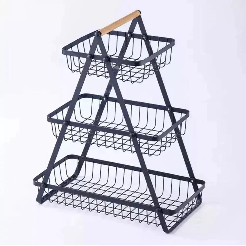 ORGANIZADOR DE FRUTAS Y VERDURAS PORTATIL DE 3 NIVELES - 3