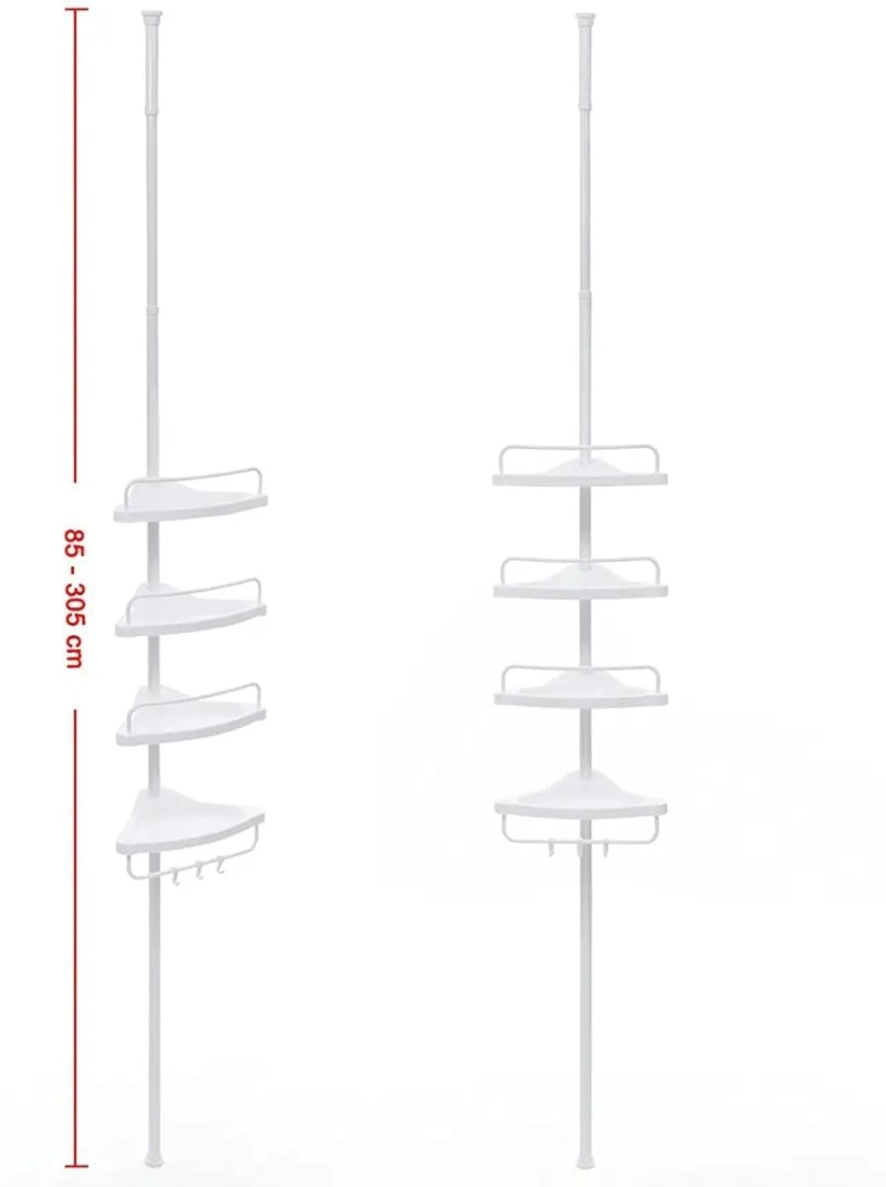 ORGANIZADOR DE BAÑO RETRACTIL CON CUATRO ESTANTES - 9