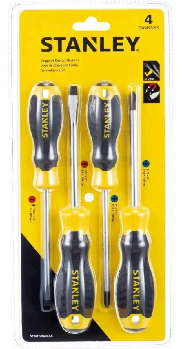 JUEGO DE DESTORNILLADORES ERGONOMICOS 4 PIEZAS - 5
