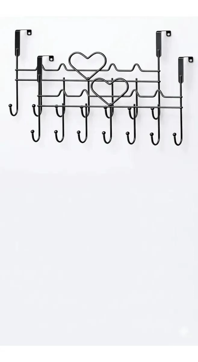 COLGADOR DE ROPA PLEGABLE CON 6 GANCHOS PARA PUERTA - 2