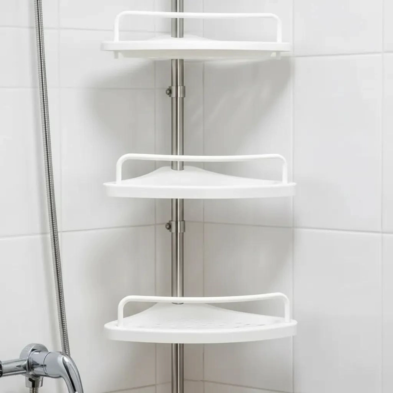 ORGANIZADOR ESQUINERO DUCHA BAÑO AJUSTABLE CON 4 ESTANTES - 2