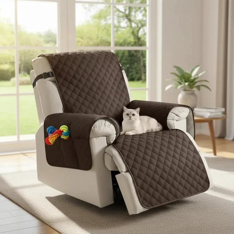 FUNDA IMPERMEABLE PARA SOFA ADAPTABLE Y ESTILIZADA - 1