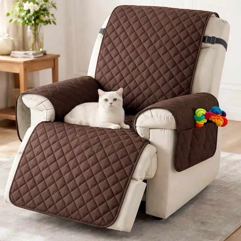 FUNDA IMPERMEABLE PARA SOFA ADAPTABLE Y ESTILIZADA - 5