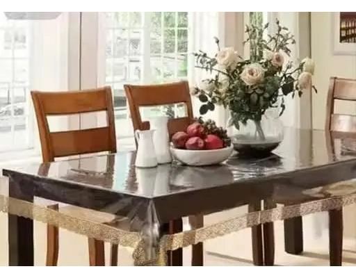 MANTEL RECTANGULAR ANTIMANCHA 137CM X 183CM CON BORDES ELEGANTES - 7