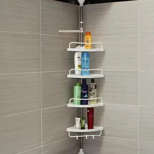 ORGANIZADOR ESQUINERO DUCHA BAÑO MULTIUSO CON 4 PISOS AJUSTABLES - 3