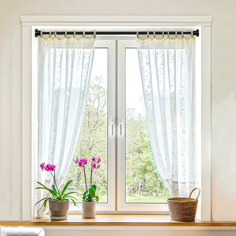 BARRA EXTENSIBLE DE ACERO INOXIDABLE PARA CORTINAS 90-160 CM - 3