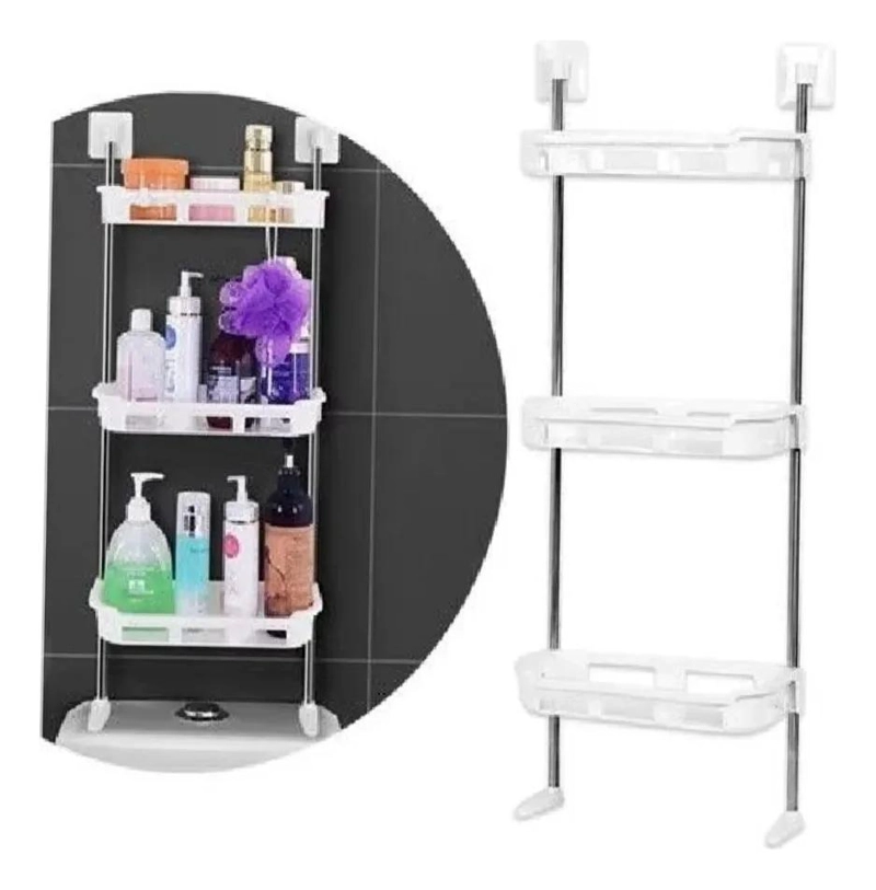 ORGANIZADOR DE BAÑO CON 3 ESTANTES PARA PRODUCTOS DE HIGIENE - 2