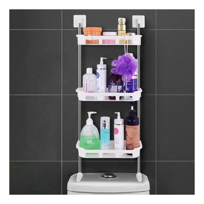 ORGANIZADOR DE BAÑO CON 3 ESTANTES PARA PRODUCTOS DE HIGIENE - 6