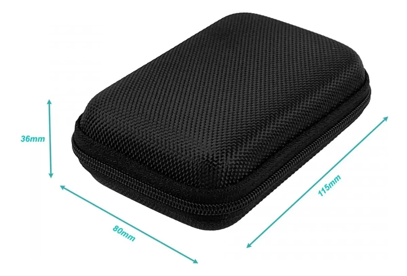 ESTUCHE NEGRO PARA ACCESORIOS 4,5 PULGADAS 36X80X150MM - 5