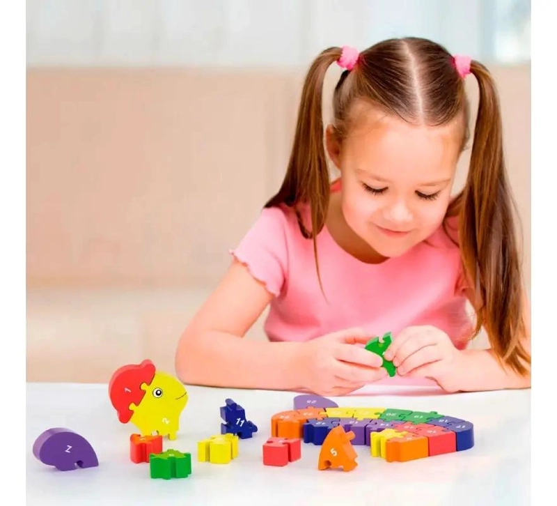 PUZZLE 3D CARACOL DE MADERA PARA NIÑOS - 2