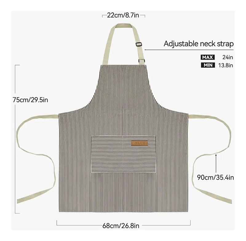 DELANTALES AJUSTABLES UNISEX DE COCINA Y ARTE 2 PIEZAS - 3