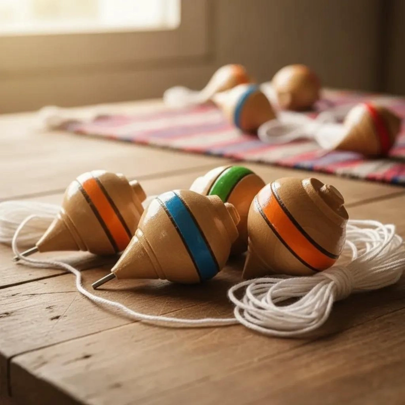 PACK DE 12 TROMPOS CHILENOS TRADICIONALES PARA CELEBRACIONES - 5