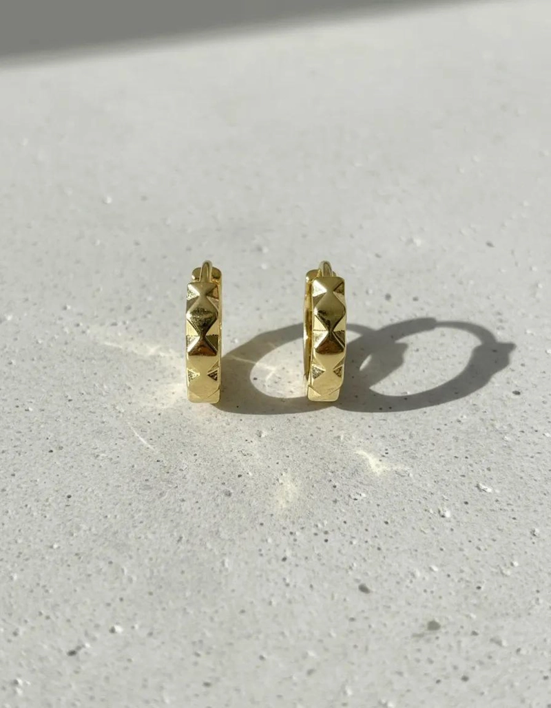 ARGOLLAS AROS ELEGANTES BAÑO ORO 18K PARA DAMA Y NIÑA - 4