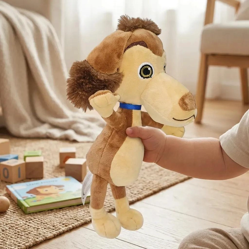 PELUCHE PERRO CHOCOLO DE 30 CM PARA NIÑOS Y ADULTOS - 4