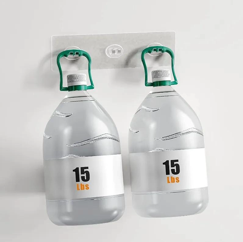 ORGANIZADOR DE DUCHA CON ESTANTES ADHESIVOS DE ACERO INOXIDABLE - 6