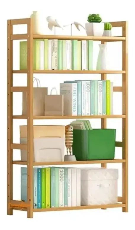 ESTANTE ORGANIZADOR DE BAMBU AJUSTABLE PARA OFICINA Y HOGAR - 2