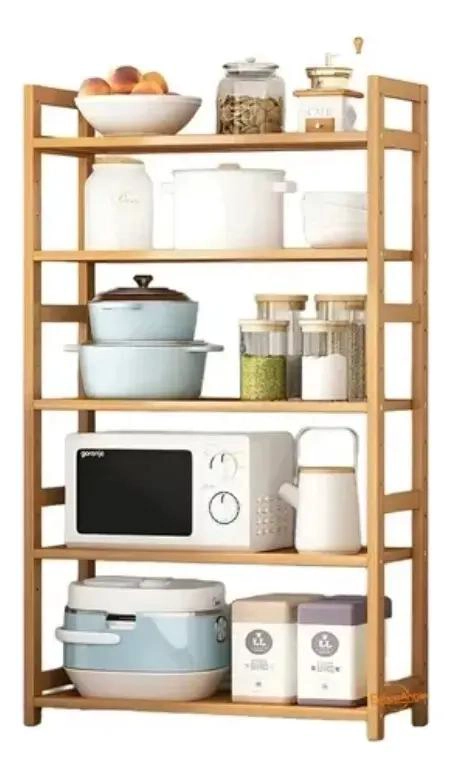 ESTANTE ORGANIZADOR DE BAMBU AJUSTABLE PARA OFICINA Y HOGAR - 3