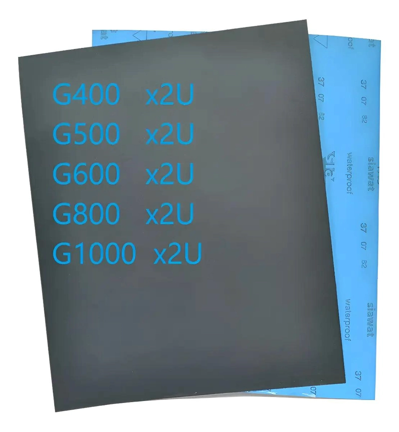 SET DE LIJAS AL AGUA GRANO 400 A 1000 (10 UNIDADES) - 1