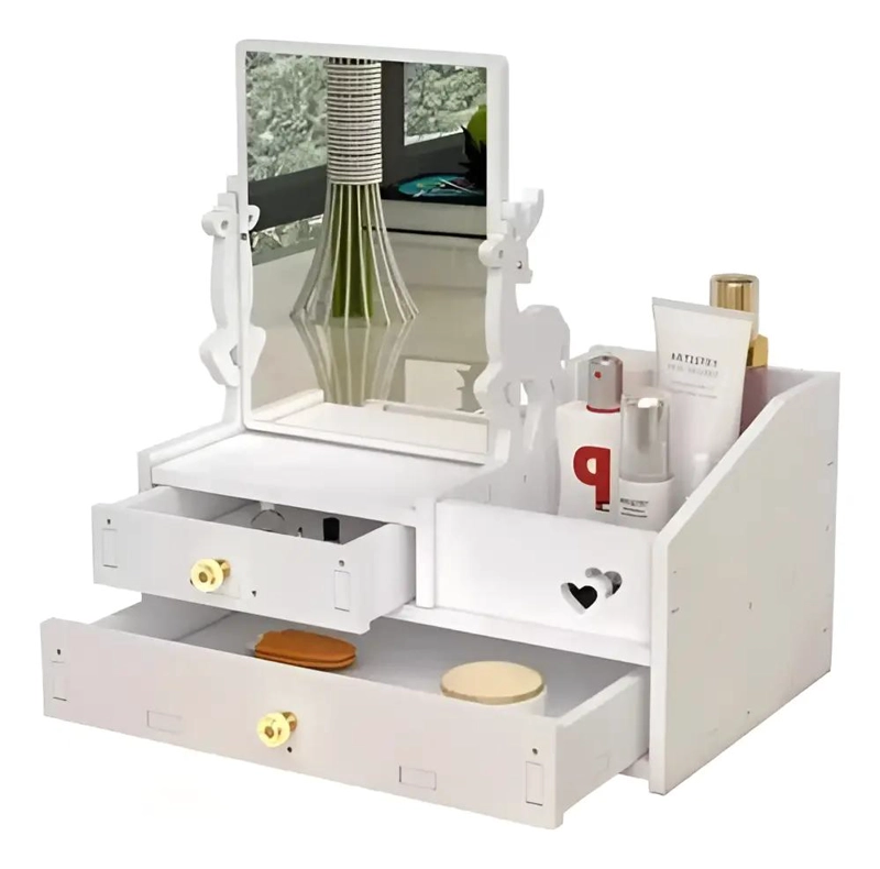 ORGANIZADOR MULTIFUNCIONAL CON ESPEJO PARA COSME TICOS - 1