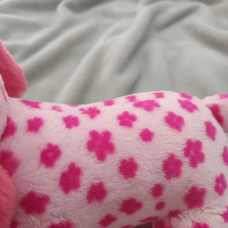 PELUCHE PERRITA ROSADA CON MANCHITAS DE 40 CM PARA NIÑOS - 2