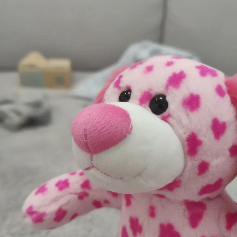 PELUCHE PERRITA ROSADA CON MANCHITAS DE 40 CM PARA NIÑOS - 3