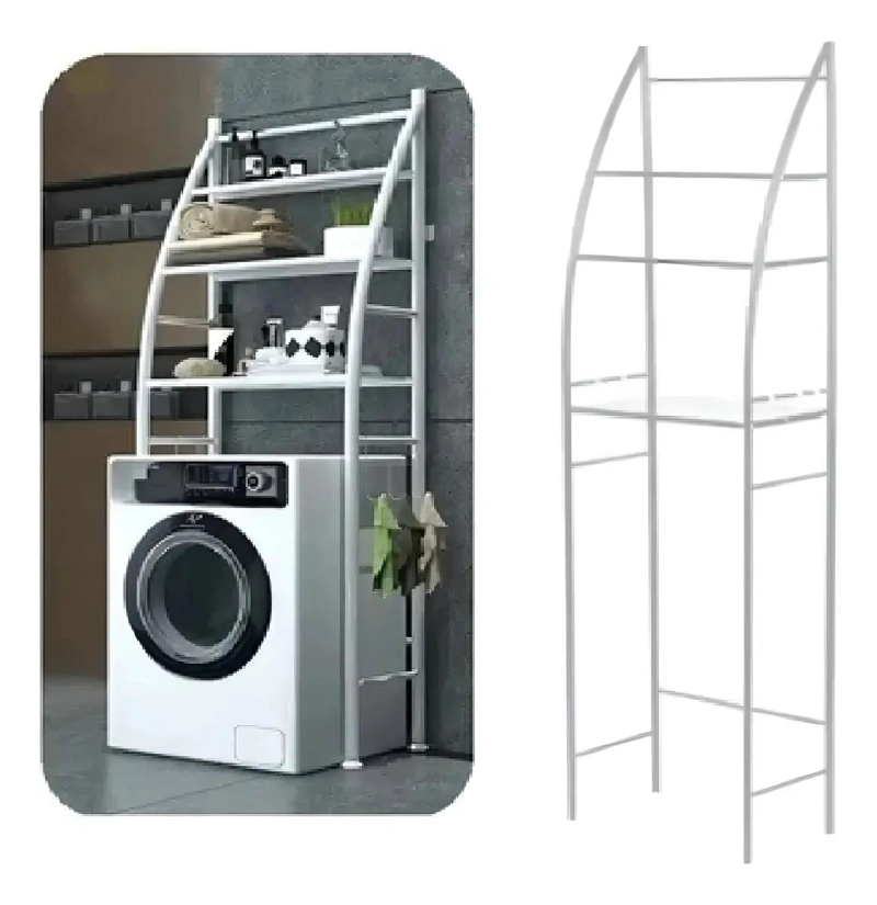 ESTANTE ORGANIZADOR METALICO DE 3 NIVELES PARA BAÑO Y LAVANDERIA - 5
