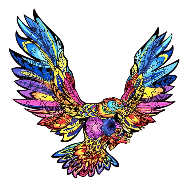 ROMPECABEZA DE AGUILA MULTICOLOR PARA JOVENES Y ADULTOS - 1