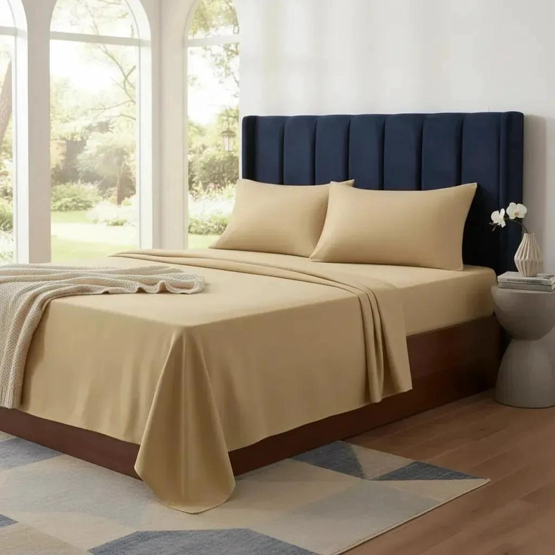 JUEGO DE SABANAS POLAR 1.5 PLAZAS EN COLOR BEIGE - 2