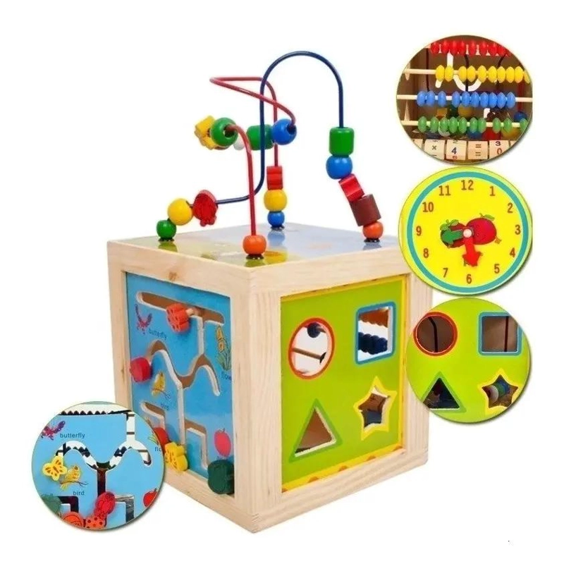PACK DE 3 JUGUETES DIDACTICOS DE MADERA PARA NIÑOS - 2