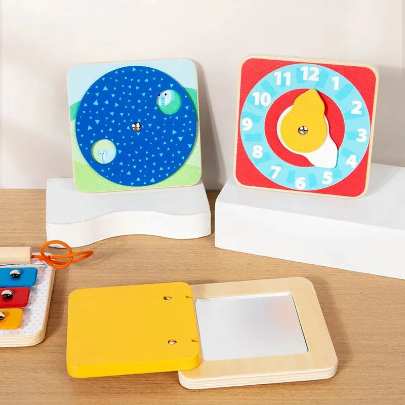 SET DE 12 TABLEROS SENSORIALES DIDACTICOS PARA APRENDIZAJE INFANTIL - 6