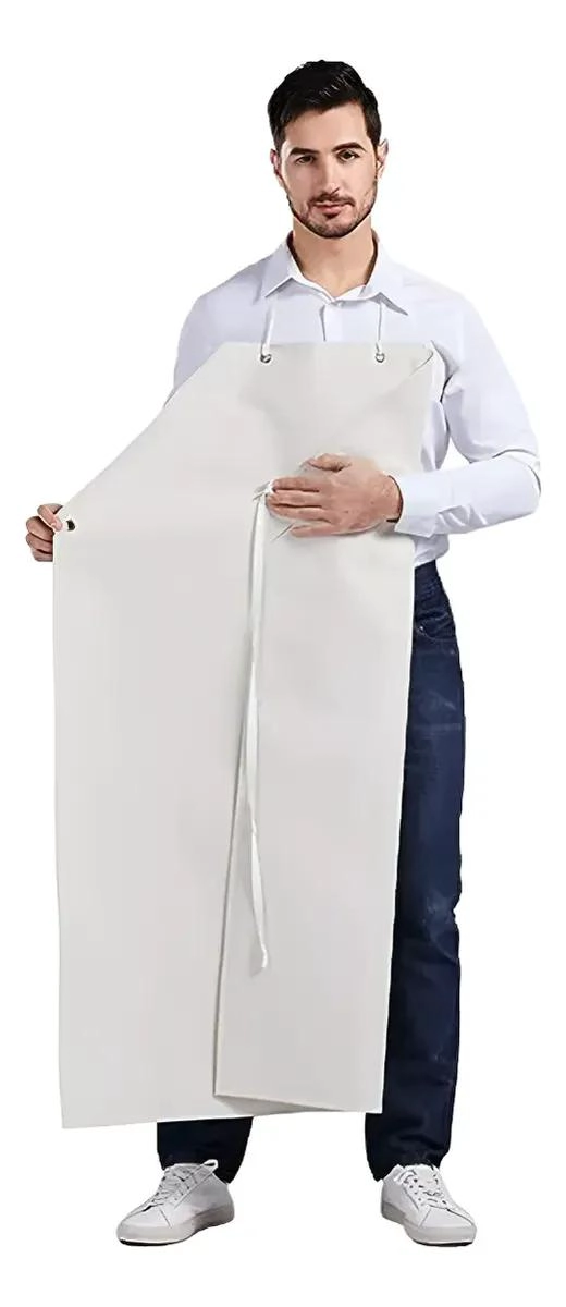 PECHERA DE HULE PVC IMPERMEABLE PARA COCINA Y TRABAJO - 2