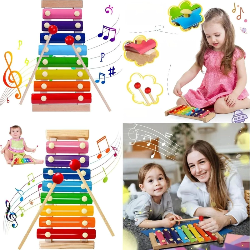 PACK DE 9 JUGUETES DIDACTICOS DE MADERA PARA NIÑOS - 7
