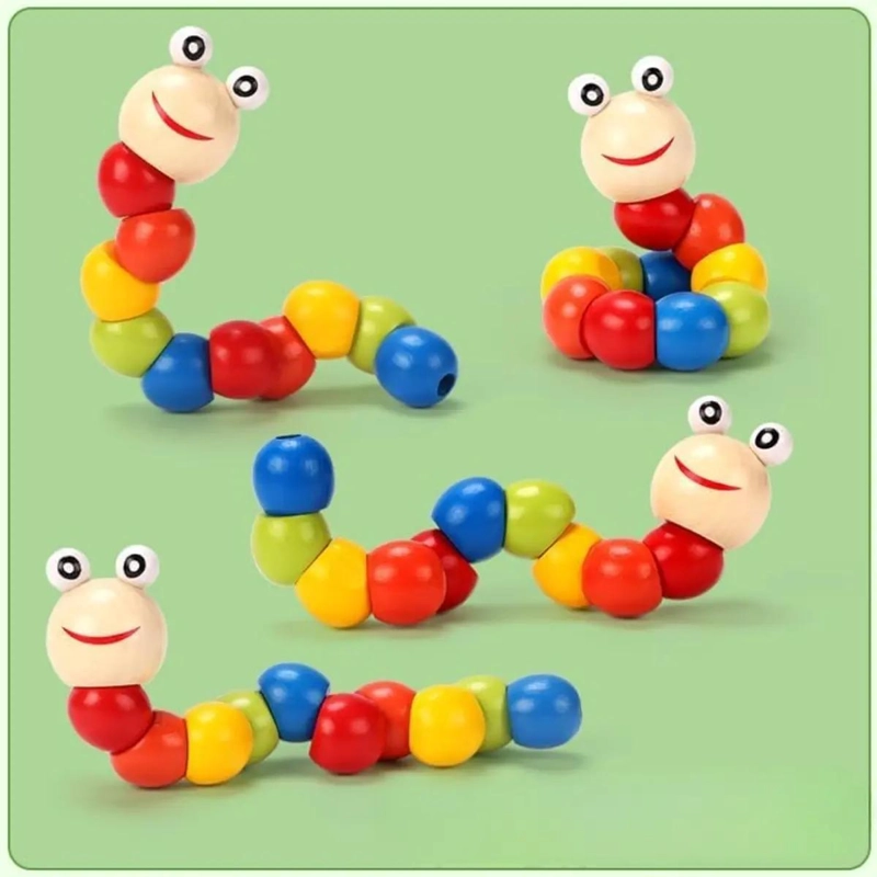 PACK DE 9 JUGUETES DIDACTICOS DE MADERA PARA NIÑOS - 8