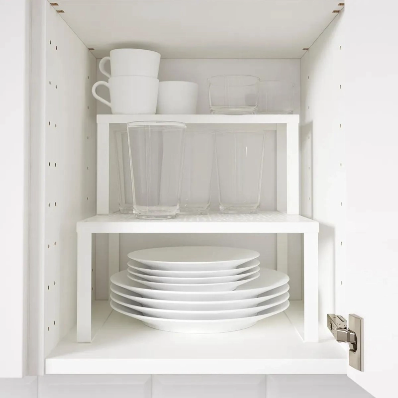 REPISA ADICIONAL DE ACERO BLANCO PARA COCINA 32X13X16 CM - 2